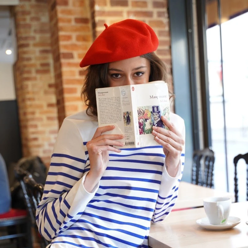 Béret En Laine Rouge - Le Béret Français