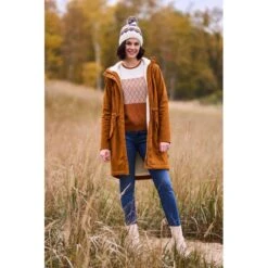 Bonnet à Pompon En Laine Caramel - Tranquillo