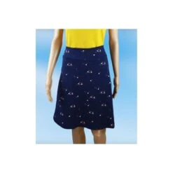 Jupe Long Dots Blue En Jersey De Coton Bio - Froy And Dind