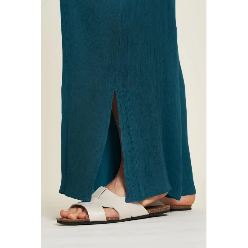 Pantalon Ample Bleu En Viscose Ecovero - Tranquillo â Image 4