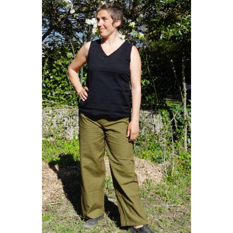 Pantalon Minicig En Coton Bio - Yak Hotel