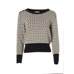 Pull Jacquard En Coton Bio Noir - Circus