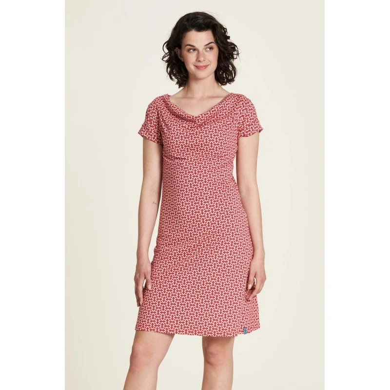 Robe Courte Ă Col Cascade En Coton Bio - Tranquillo â Image 4