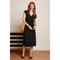 Robe Noire Classique En Viscose Ecovero De Lenzing - King Louie