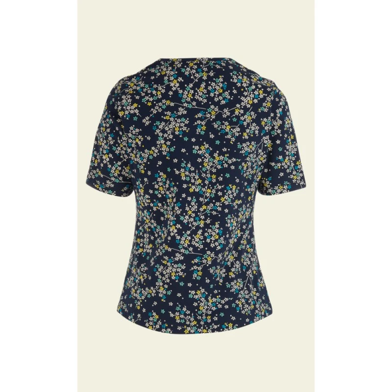 Top Diamond Frangipani Blue En Coton Bio - King Louie â Image 3