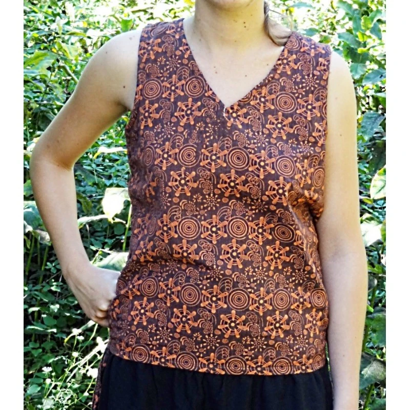 Top Sans Manches En Coton Naturel - Yak Hotel